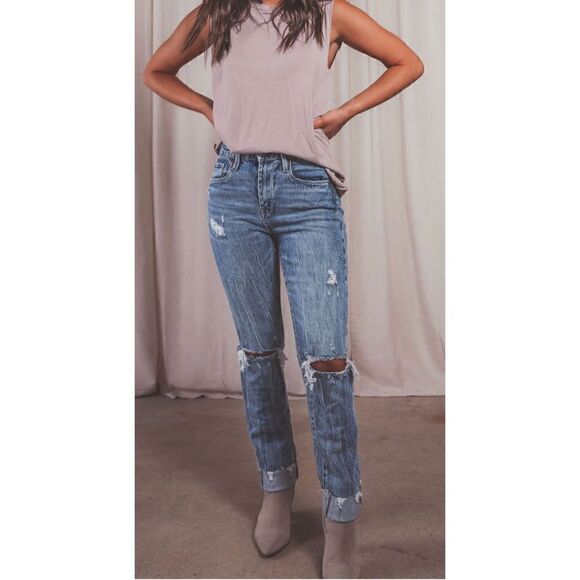 BLANKNYC The Lafayette High Rise Wide Flare Jeans in Out of Body, Size 27 - Picture 4 of 16